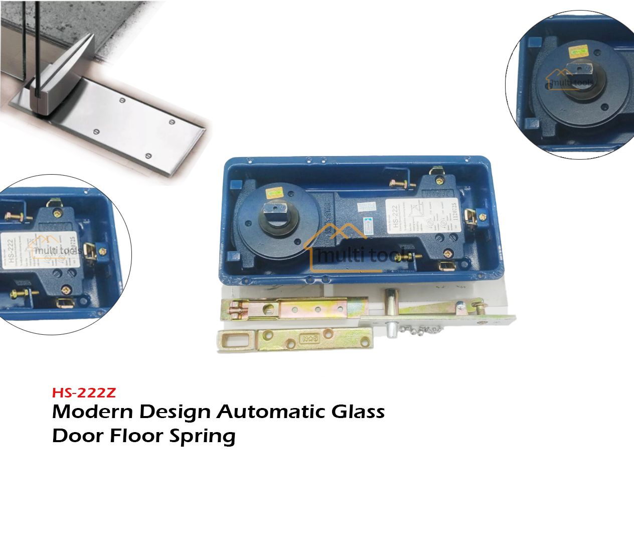 Hs-222Z Modern Design Automatic Glass Door Floor Spring